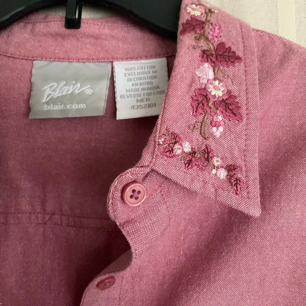 Blair Vintage Embroidered Button Down Shirt - Picture 7 of 8